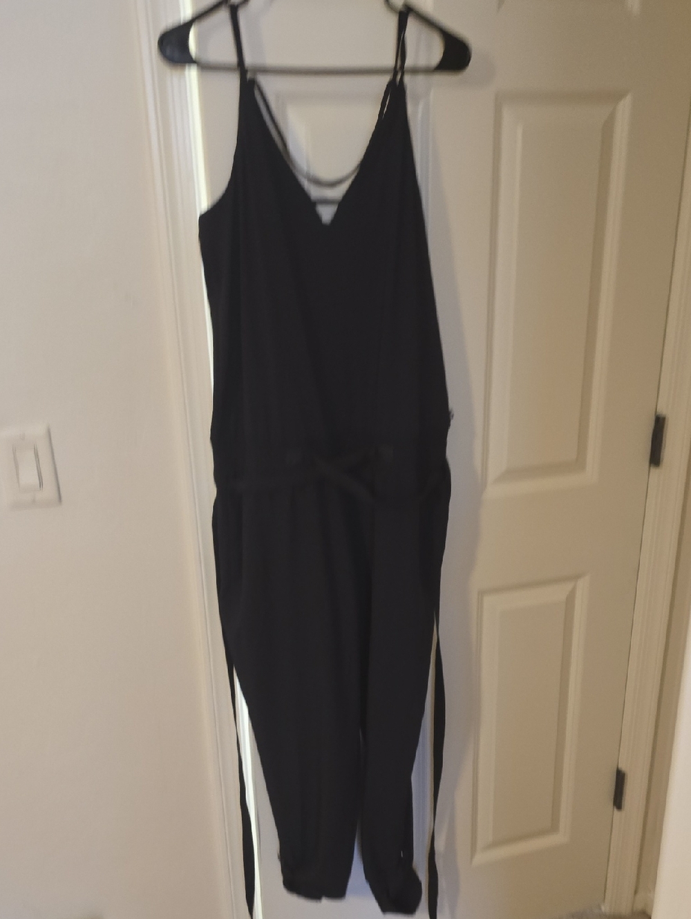 Fabletics Black Sleeveless Jumpsuit